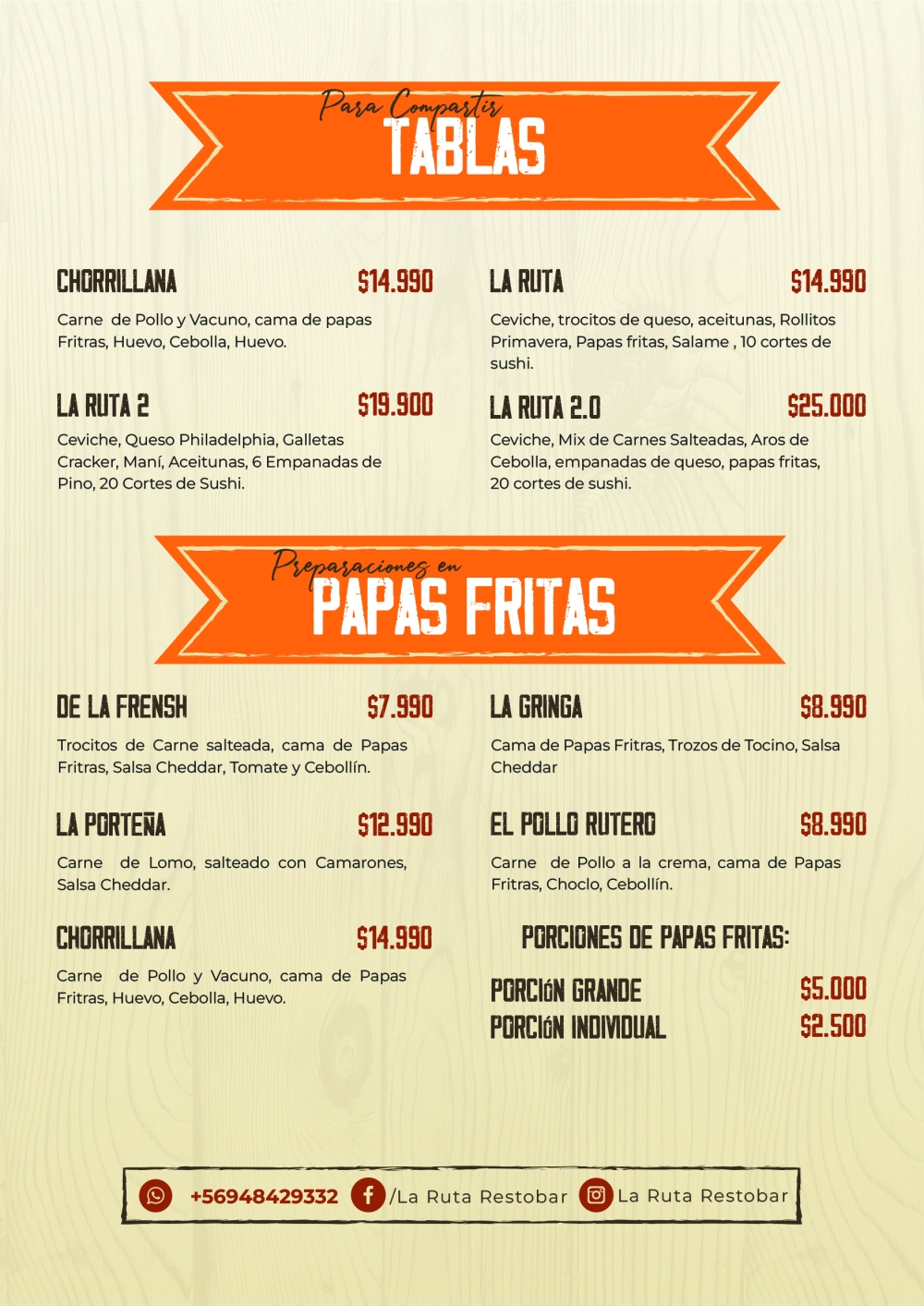 CARTA / MENU