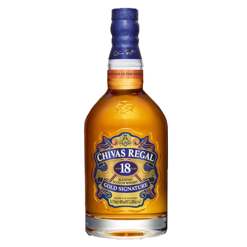 Chivas Regal 18 años + 4 bebidas en lata