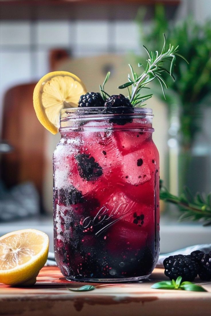 JUGO FLOR DEL HIBISCUS CON FRUTA
